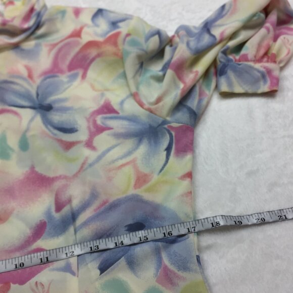 Vintage Miss Sophisticates Pendleton Skirt Blouse Set 10 Womens Pink Floral - Picture 16 of 16